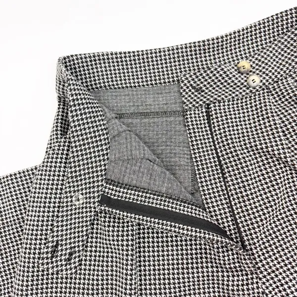 Free People Josie Houndstooth Wide Leg Pants Trousers Black White High Rise Boho - Image 10