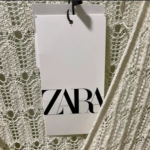 ZARA NWT Pointelle Knit V-Neck Jumpsuit Women’s Size Small - Image 5