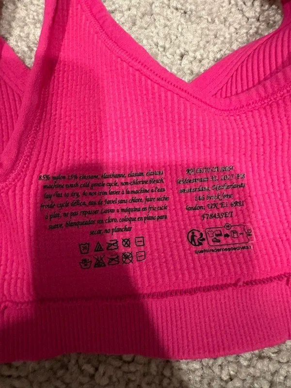 Free People hot pink sports bra - Image 6