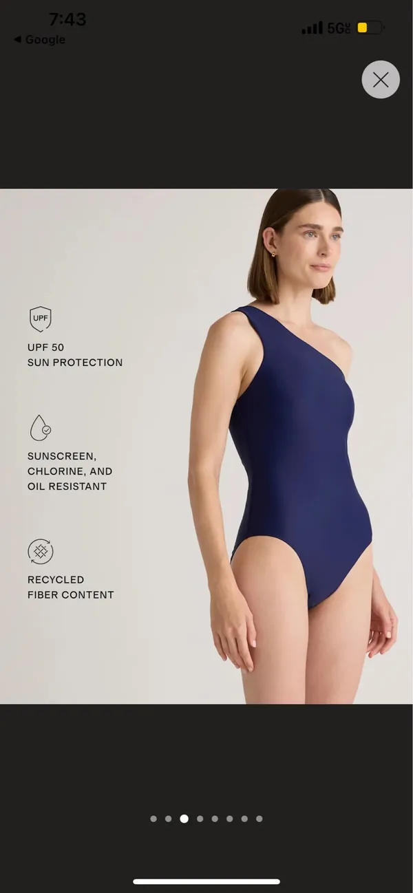 Quince New Showpo Italian One Shoulder One-Piece Swimsuit Size Small - Image 3