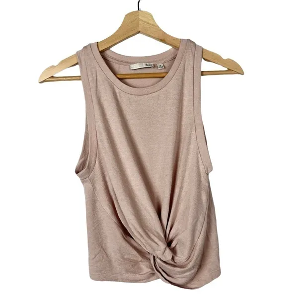 Artizia Wilfred Free Light Pink Daley Twist Front‎ Tank Top M - Image 2
