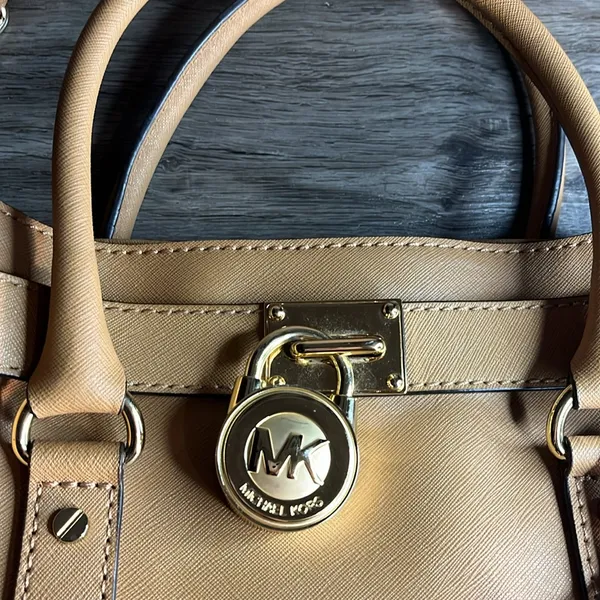 Michael Kors Tan Satchel with Gold Hardware. - Image 7