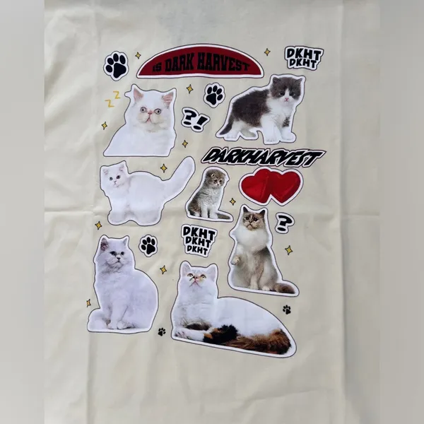 Cat 🐈 🐱 🐈‍⬛ Cotton T shirt Size XL - Image 7