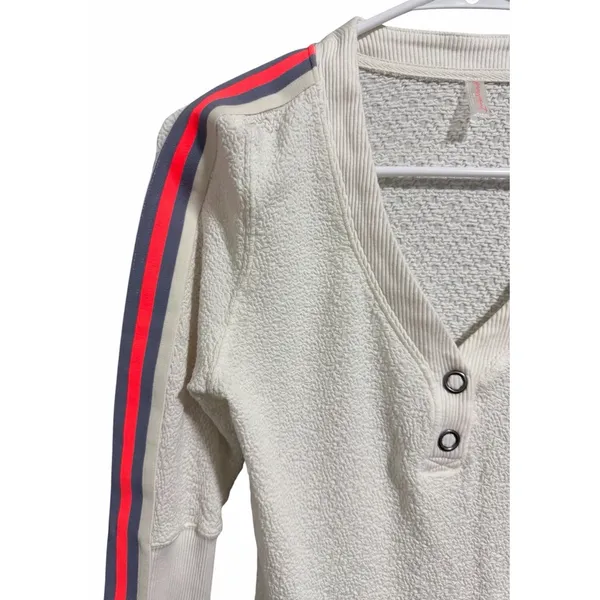 Free People Movement Recovery Layer‎ Top White Women's Size Medium - Image 7