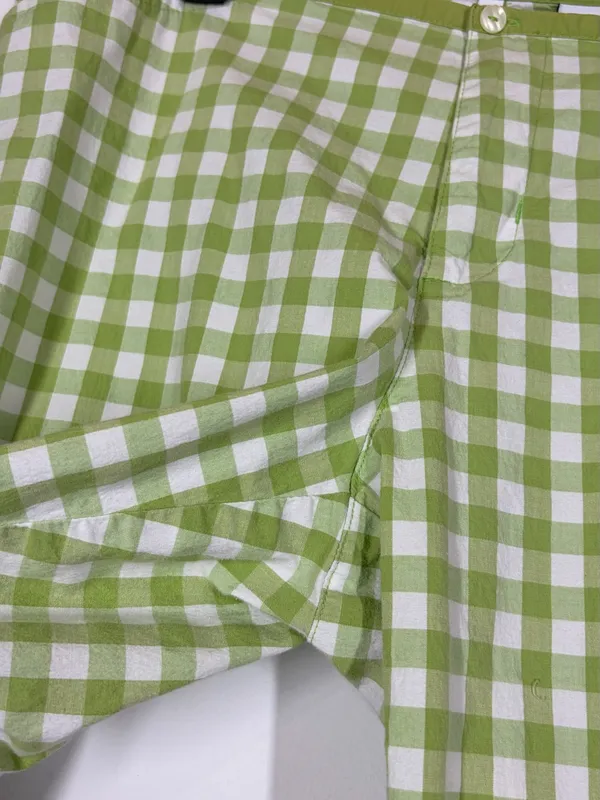 Y2K Abercrombie & Fitch Gingham Low Rise Capris Size 10 - Image 9