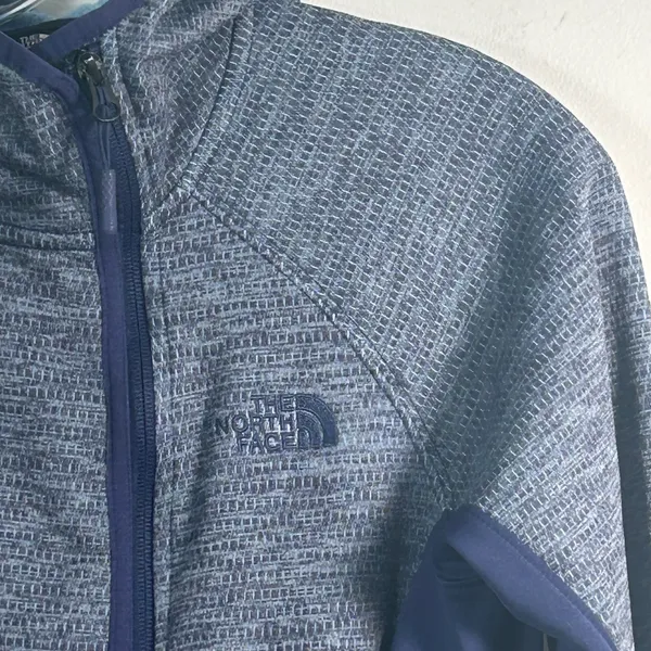 The North Face Women's Asymmetrical Full Zip Fleece Jacket‎ Blue Heather Size M - Image 9