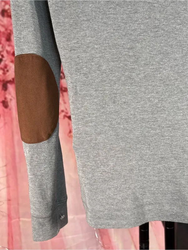 Ralph Lauren Gray Long-Sleeve Crewneck Top Sz L - Image 8