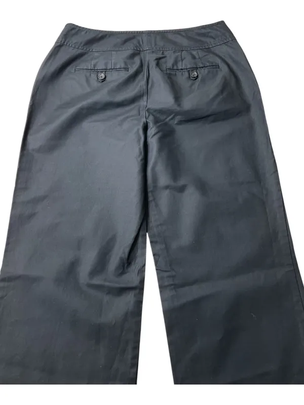 Ann Taylor Dress Pants Black Bootcut Women Size 4 Casual Office Cotton Blend - Image 5