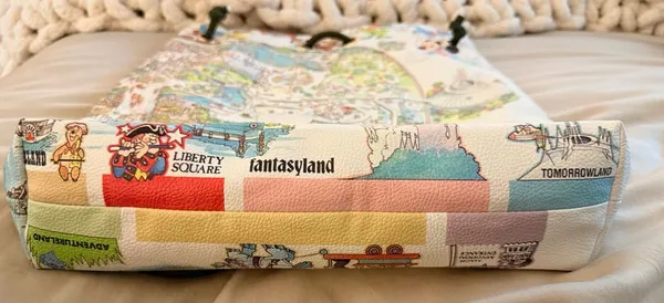 Walt Disney World 50th Anniversary Magic Kingdom Map Tote/Convertible Backpack. - Image 3