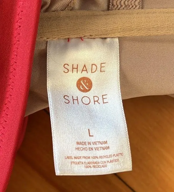 Shade & Shore Red Bikini Top L - Image 4