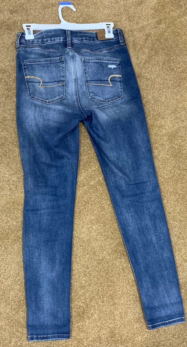 American Eagle Curvy high rise distressed jeggings - Image 2