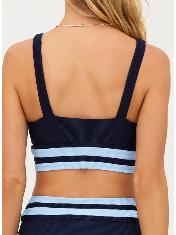 Beach Riot Kaida Colorblock Bikini Top Blue Medium - Image 7
