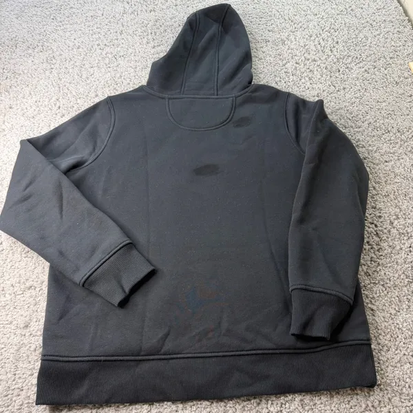 Carhartt Womens Relaxed Fit Fleece Hoodie Black Sweatshirt Size Large L 12-14 - Image 2