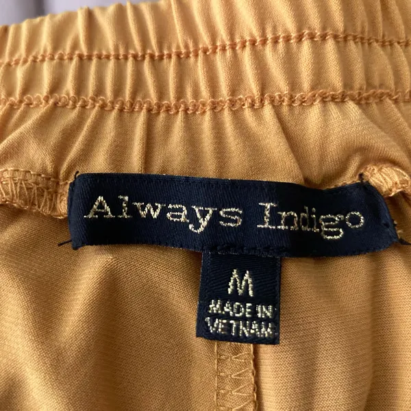 Always Indigo Boho Mustard Wide Leg Pull - Image 11