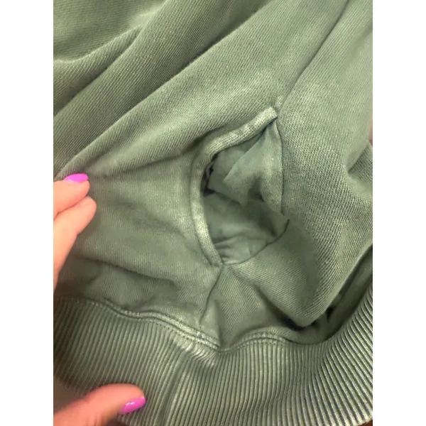 OFFLINE by Aerie Cloud Fleece Oversized Mockneck Sweatshirt‎ - Dusty Sage - Image 3