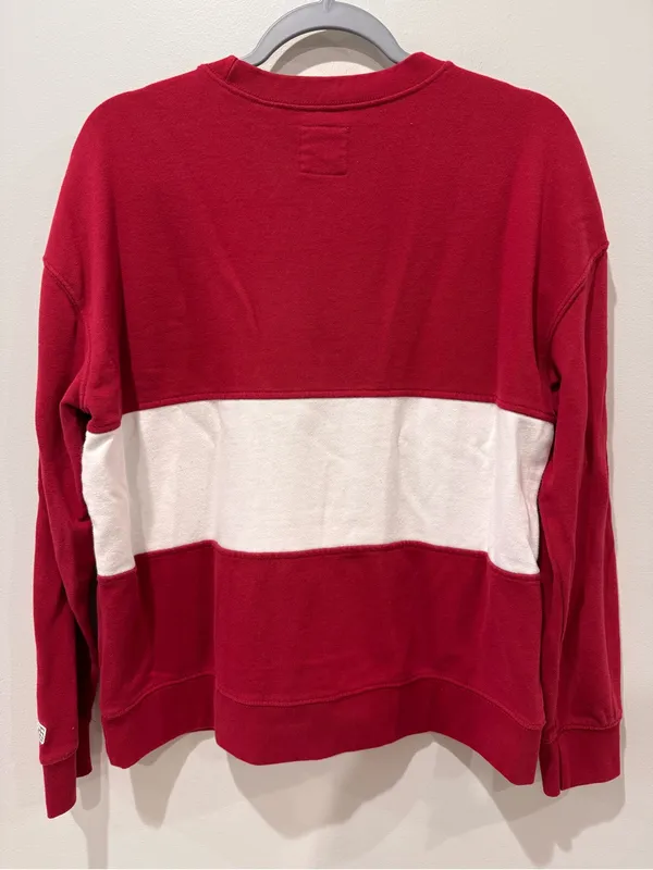 OSU Ohio State Buckeyes Scarlett Crewneck Sweatshirt M Tailgate - Image 4