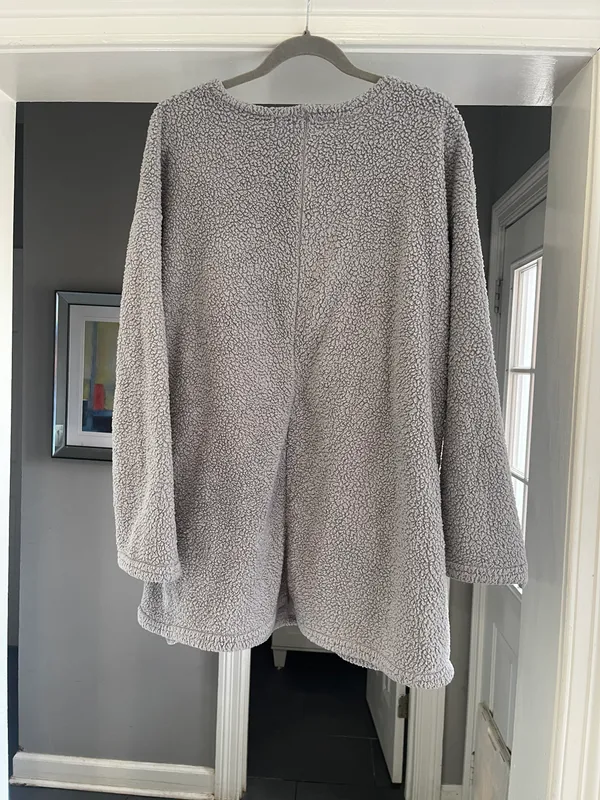 Women’s Fleece Pullover Xl 0006 Gray - Image 2