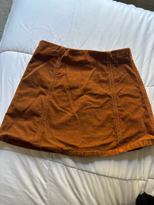 Topshop Rust Corduroy mini skirt - Image 2