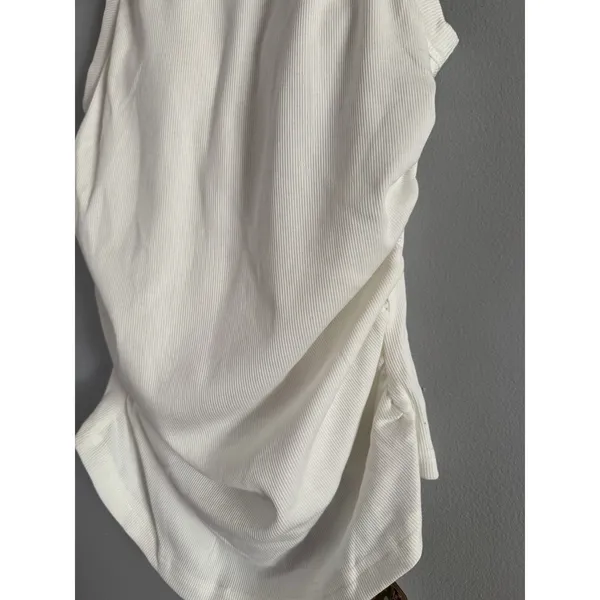 NWT OGL White Ribbed Brami Tank Top Size Small - Image 4