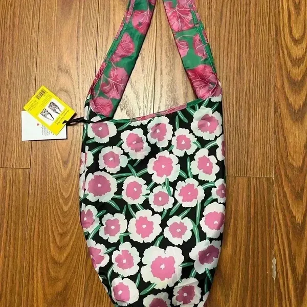 NWT DVF Diane von Furstenberg x Target Poppy Geranium Reversible Reusable Bag - Image 6