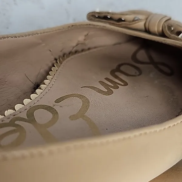 Sam Edelman Raisa studded bow tan slip on ballet flats sz 7.5 - Image 8