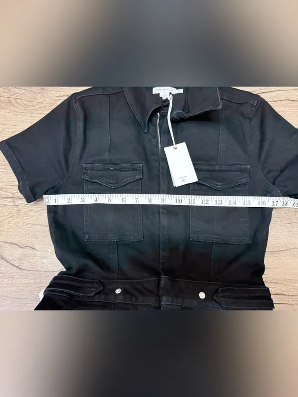 Good‎ American Black Good American Denim Jumpsuit size large NWT - Image 6