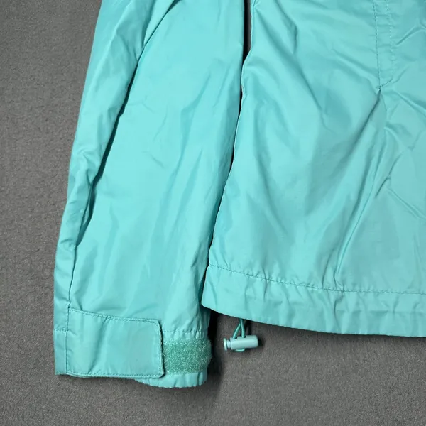 Columbia Jacket Womens Medium Green Hooded Lightweight Full Zip Windbreaker - Image 14