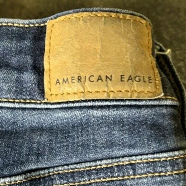 American Eagle Next Level Stretch Jeans, Women's Size 2,‎ Blue Denim - Image 3