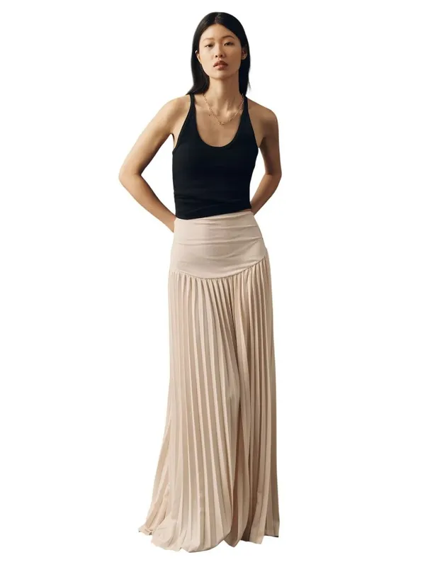 Lioness Field of Dreams Maxi Skirt in Small Cream Womens Long Bottoms - Image 4