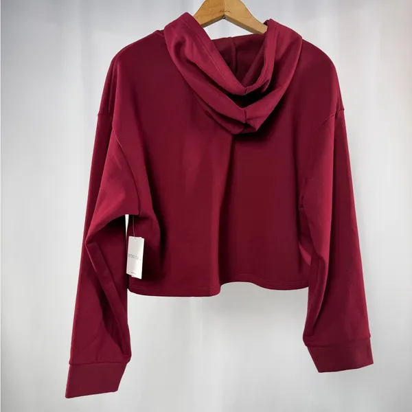 NWT Beyond Yoga‎ Happiness Cropped Hoodie in California Merlot Size Small - Image 5