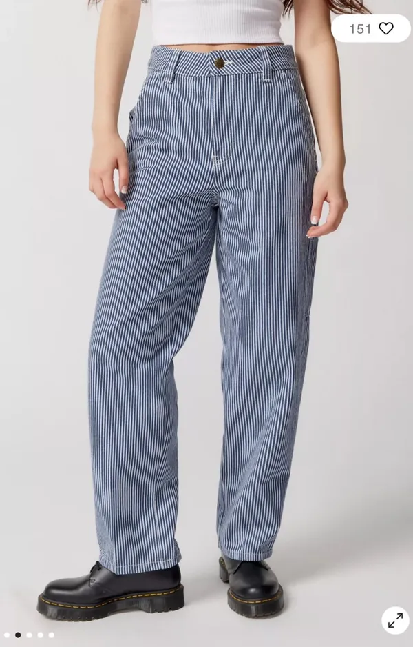 Dickies Striped Carpenter Denim Pants - Image 5