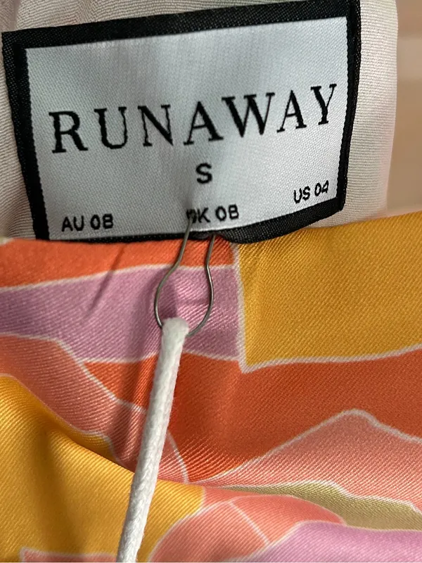 NWT Runaway The Label Mindy Midi Dress Sage Floral Halter Satin Small - Image 8