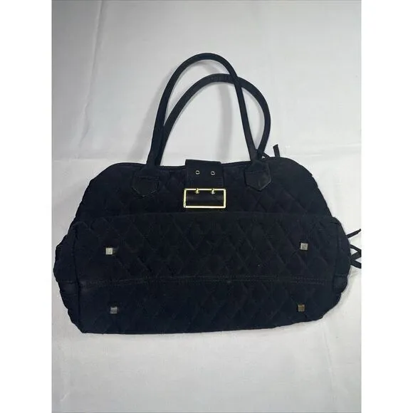 Vera Bradley‎ Quilted Microfiber Buckle Shoulder Satchel Footed Bottom - Image 2