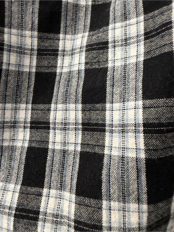 Hollister Black and White Plaid Sleeveless Dress - Image 3