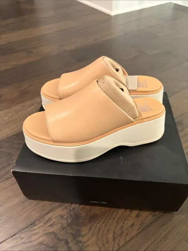 New In Box Sorel Dayspring Slide Sandals Sz 8 - Image 8