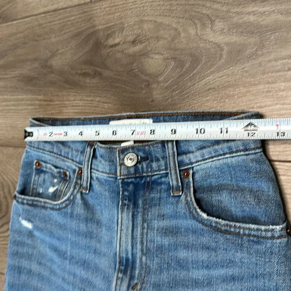 Abercrombie & Fitch The 90’s Slim Straight Ultra High Rise Curve Love Jeans 24 - Image 6