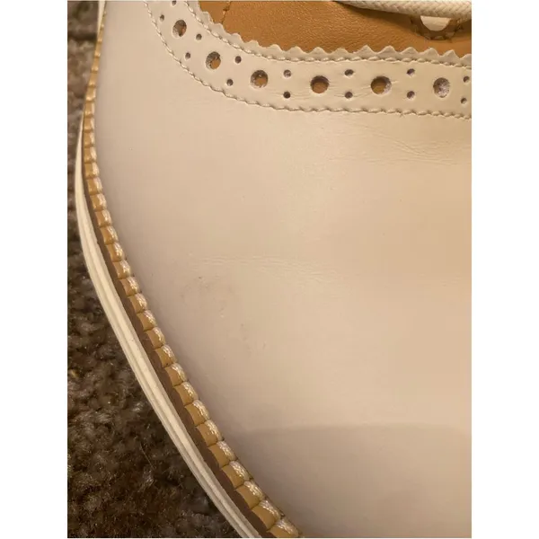 Cole Haan White and Tan Saddle Oxfords Golf OriginalGrand Waterproof - Image 11