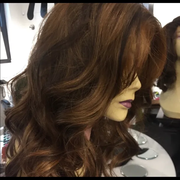 Wig Swisslace lacefront Romance Curl copper brown - Image 6