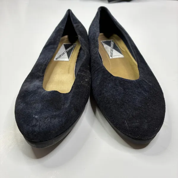 Mootsies Tootsies Vintage Flats Black Finch Suede Upper Womens 8.5 - Image 7