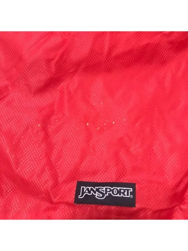 Jansport Red & Pink Vintage Drawstring Bag, Used - Image 5