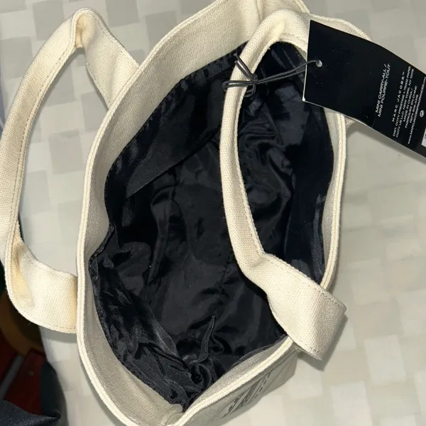 Marc Jacobs Cream Canvas Mini-Tote - Image 4