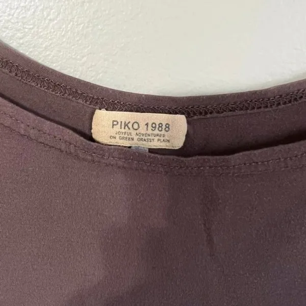 Piko brown long sleeve top‎ Brown Size M - Image 2