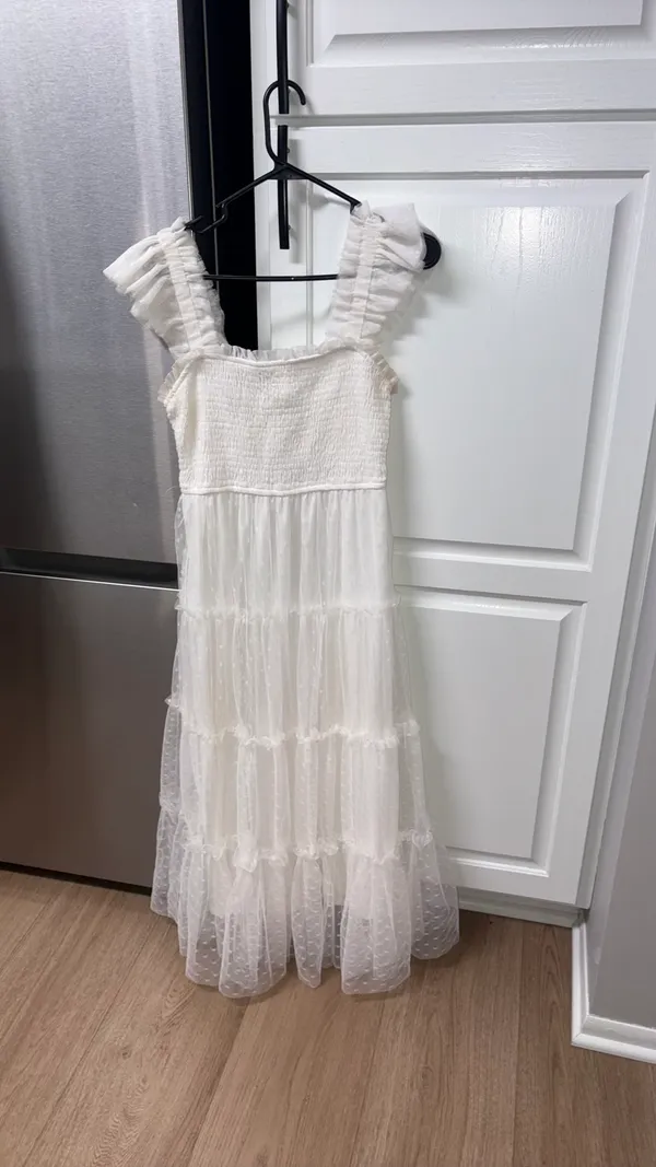 Blu Pepper Boutique White Dress Medium - Image 6