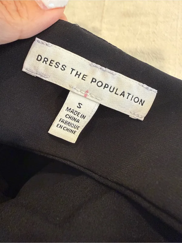 DRESS THE POPULAR Abigail Dress Black Cut Out‎ Flare size Small - Image 6