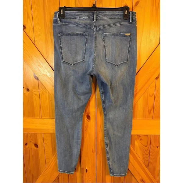 White House Black Market Jeans High Rise Denim Size Large (6432) - Image 4