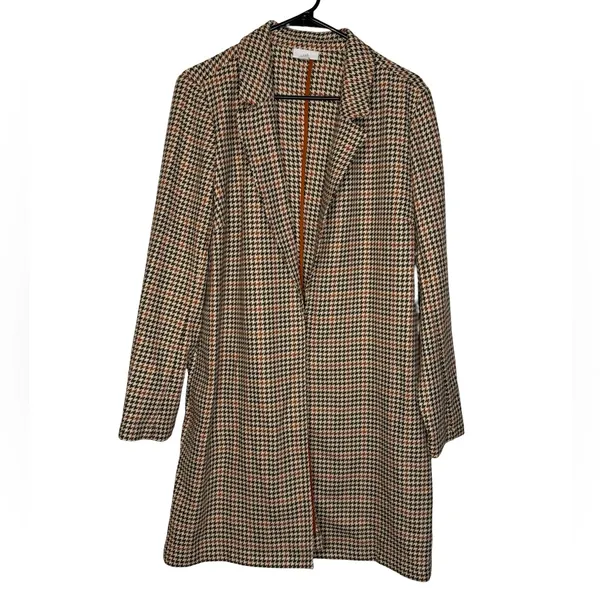 ✨ J.Jill Houndstooth Open Front‎ Jacket Coat Size M ✨ - Image 2
