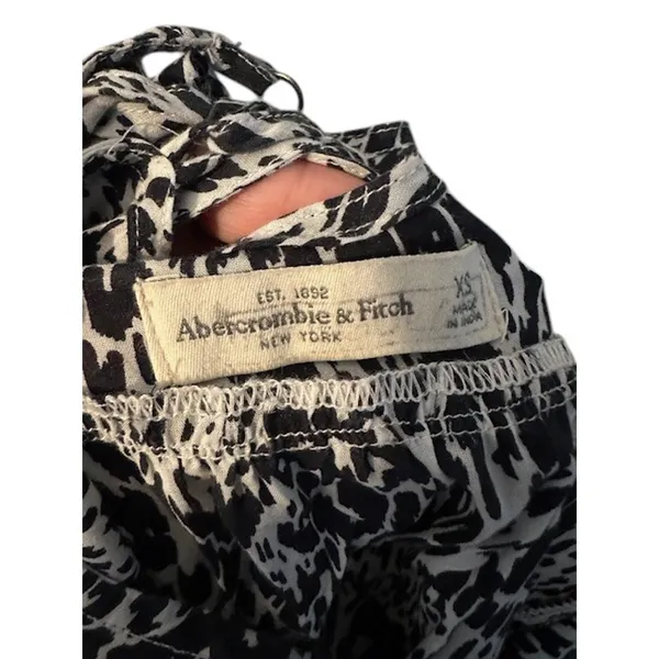 Abercrombie & Fitch Women’s Black White Animal Print Sleeveless Mini Dress XS - Image 8