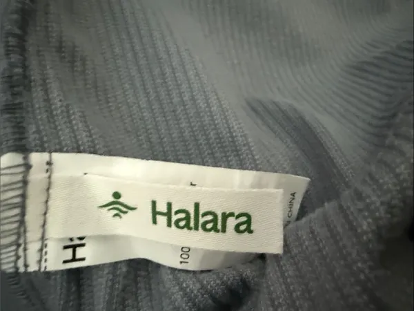 HALARA High Waisted 2in1 A Line Corduroy Casual Skort in Blue Flower Gray - Image 8