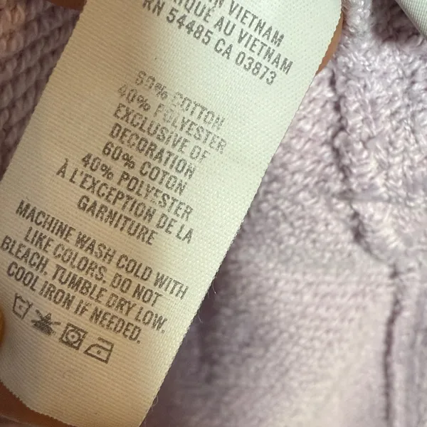 Aerie Long-sleeve Crew-neck Lavender Side Slit Oversized Sweatshirt W2260 Sz S - Image 5