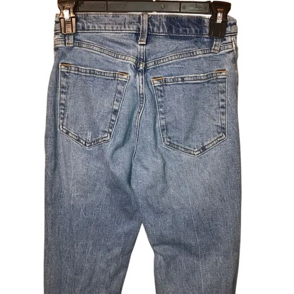 Abercrombie & Fitch Ankle Straight Ultra High Rise Distressed 00/24R #760 - Image 6